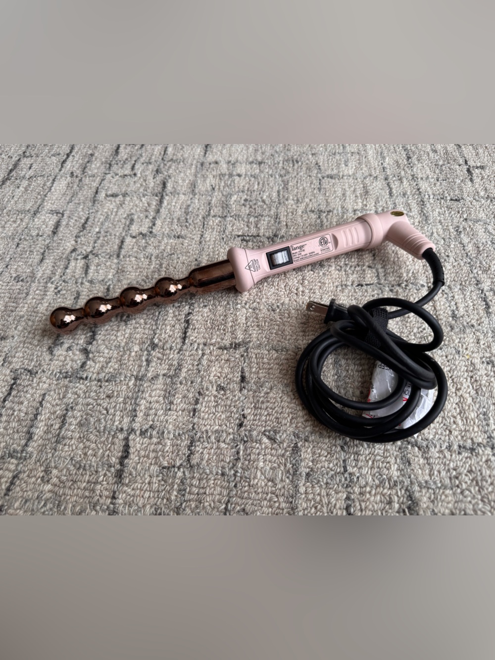 L'ange Le Perlé Titanium Bubble Curling Wand